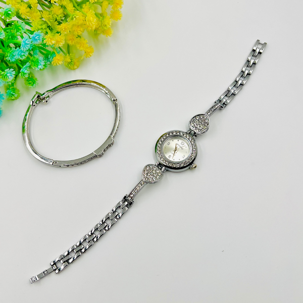 Silver Aura Watch Set