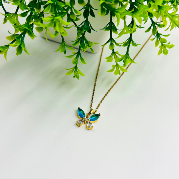 Azure Butterfly Necklace 🦋