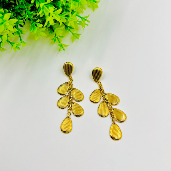 Golden Willow Drape Earrings