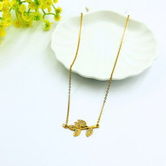 Golden Leaf Whisper Necklace 🌿✨
