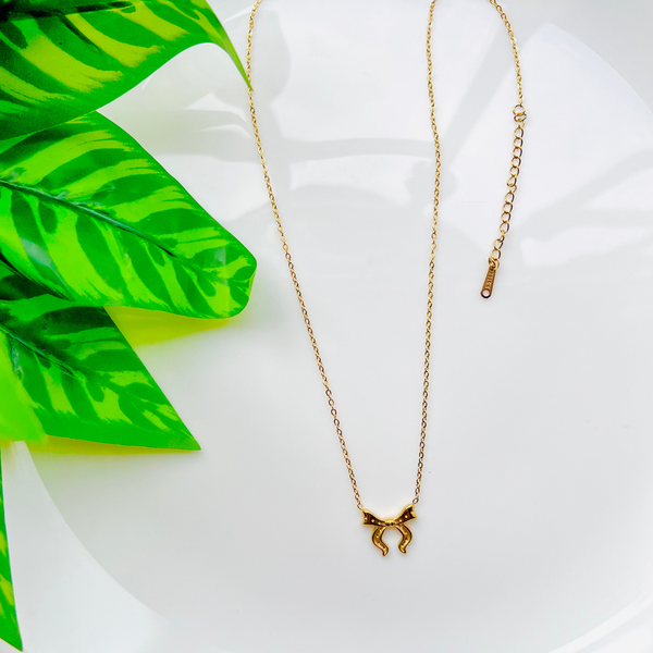 Midnight Bow Pendant