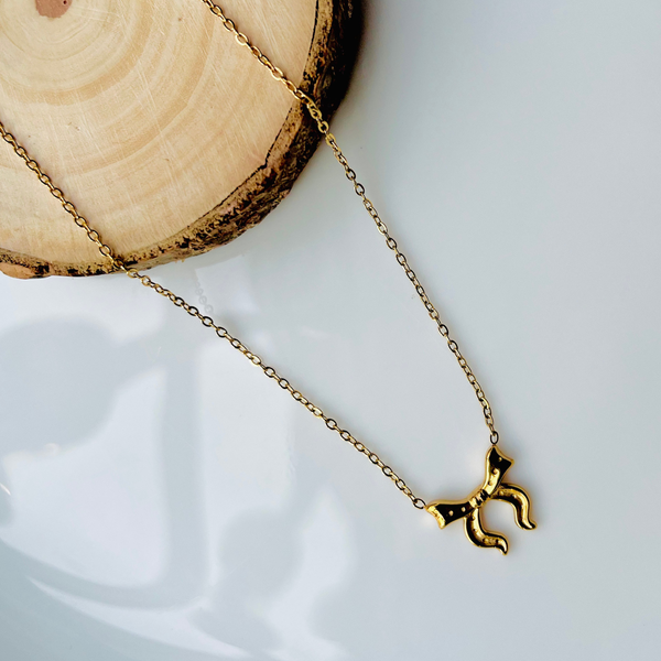 Midnight Bow Pendant