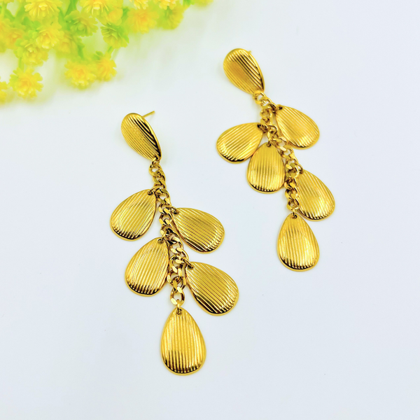 Golden Willow Drape Earrings